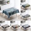 Woods Snow Tablecloth Home Decor Stain Resistant Waterproof Table Decoration Rectangular Kitchen Fireplace Countertop