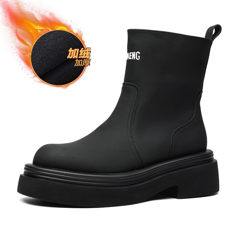 Высокие ботинки Martin мужские осенне-зимние теплые мужские туфли носки короткие ботинки британские ботинки Tooling 5014-H