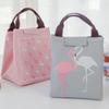 Leisure Cute Animal Flamingo Lunch Bag Girl Portable Insulated Cooler Bags Thermal Food Picnic Bags