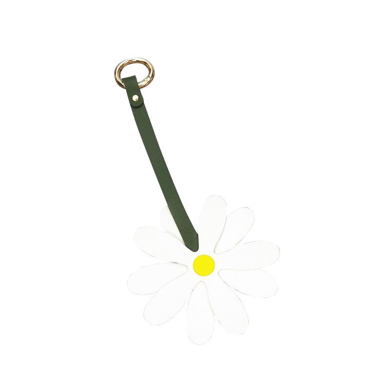 1 шт. ромашка орнамент искусственная кожа цветок брелок модная сумка шарм многофункциональный багаж кулон аксессуары ювелирные изделия декор