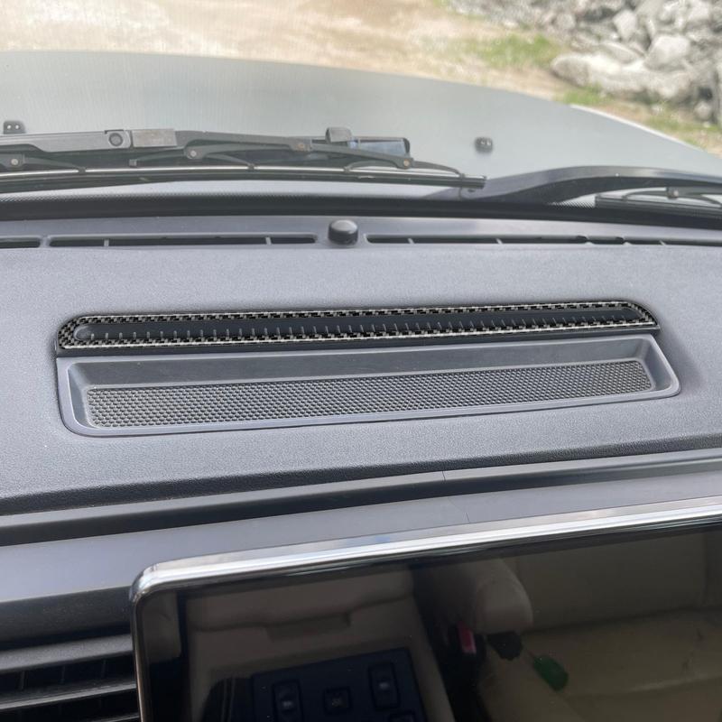 For Land Rover Discovery 1994-2004 Real Carbon Fiber Stickers Central Radio Cup Holder Panel Car Accessories Interior decorative