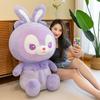 Милая плюшевая игрушка в виде кролика с фиолетовым галстуком-бабочкой Q-версии Star Dew Doll Sleeping Pillow Doll Holiday Gift