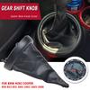 Gear Shift Knob Lever Shifter Pen Collar Parking Hand Brake Gaiter Boot Cover Case For BMW Mini Cooper R50 R52 R53 2001-2008