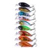 9pcs Crankbaits Set Fishing VIB Lures Kit Minnow Crankbaits Topwater Floating Lures Life-Like Swimming Swimbait for Trout Bass Perch Pike