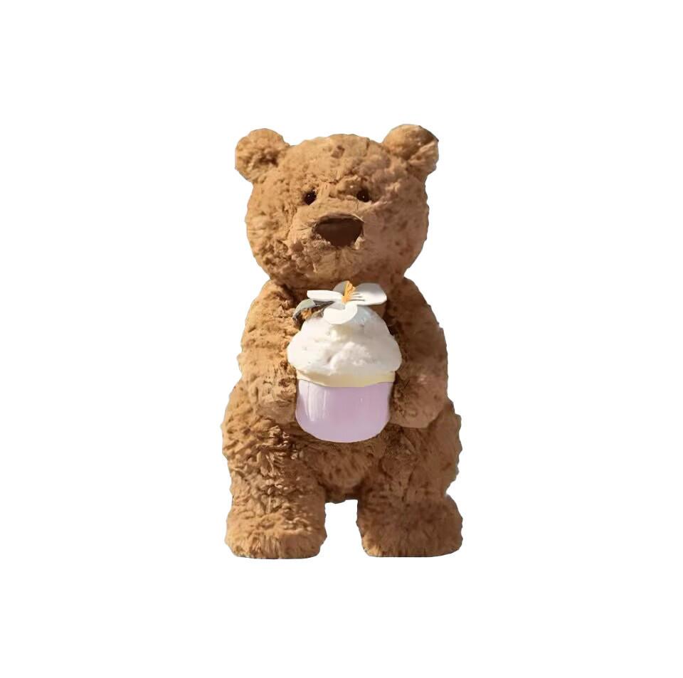 Jc Barcelona Bear Plush Toy With Super Soft Short Pile For Kids And Giftgiving