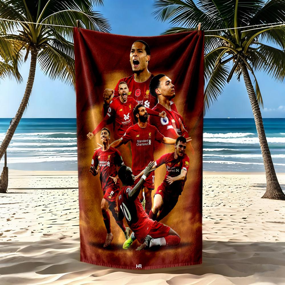 Liverpool Football Club Beach Towel Super Soft Absorbent Comfortable Lightweight Portable For Swimmingbeachcamping Travel Beach Accessoriesgym