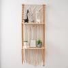 Floating Shelves Wall Decor Double Layer Hand Woven Hanging Decoration Shelf Ornament for