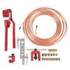 3 16 Inch Brake Line Kit Professional Copper Coated Brake Line Flaring Tool Kit for Most Hydraulic Braking Systems