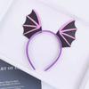 Shiny Bat Wing Hair Hoop Evil Horn Evil Hair Bands Funny Halloween Headband  Cosplay