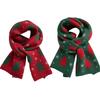 Santa Claus Christmas Women Scarf Christmas Tree Jacquard Winter Knitted Scarves  Lovers Gift