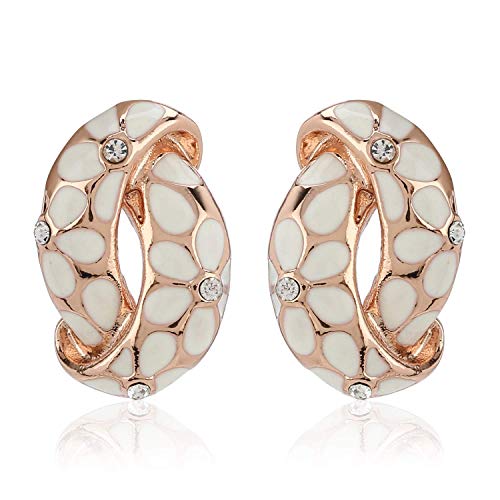 Подарочные украшения на День Святого Валентина : Комбинированные серьги-гвоздики Estele для женщин и девочек (БЕЛЫЙ,ЗЕЛЕНЫЙ,РОЗОВЫЙ), один размер, многоцветный