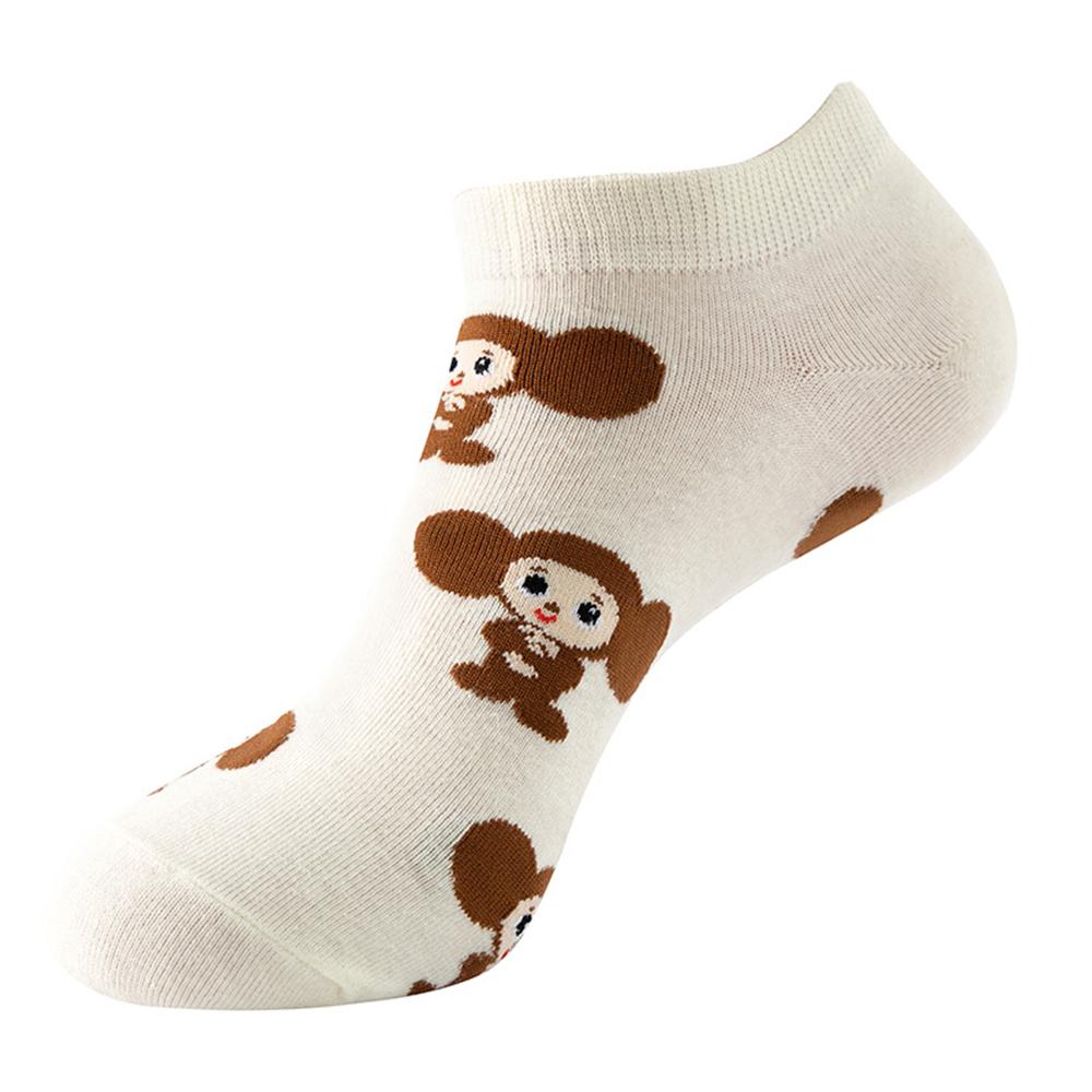 Модные забавные мужские хип-хоп Харадзюку мультфильм хлопок фрукты животные пиво еда счастливый повседневный бизнес короткие носки подарок дропшиппинг