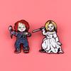 NECA Ghost Baby Return CHUCKY Chachi Chachi Brooch Deluxe Movable Doll Model Toys Gift