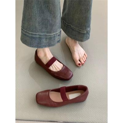 Ретро туфли Мэри Джейн женские темпераментные элегантные и универсальные с юбкой туфли с открытым подъемом на мягкой подошве