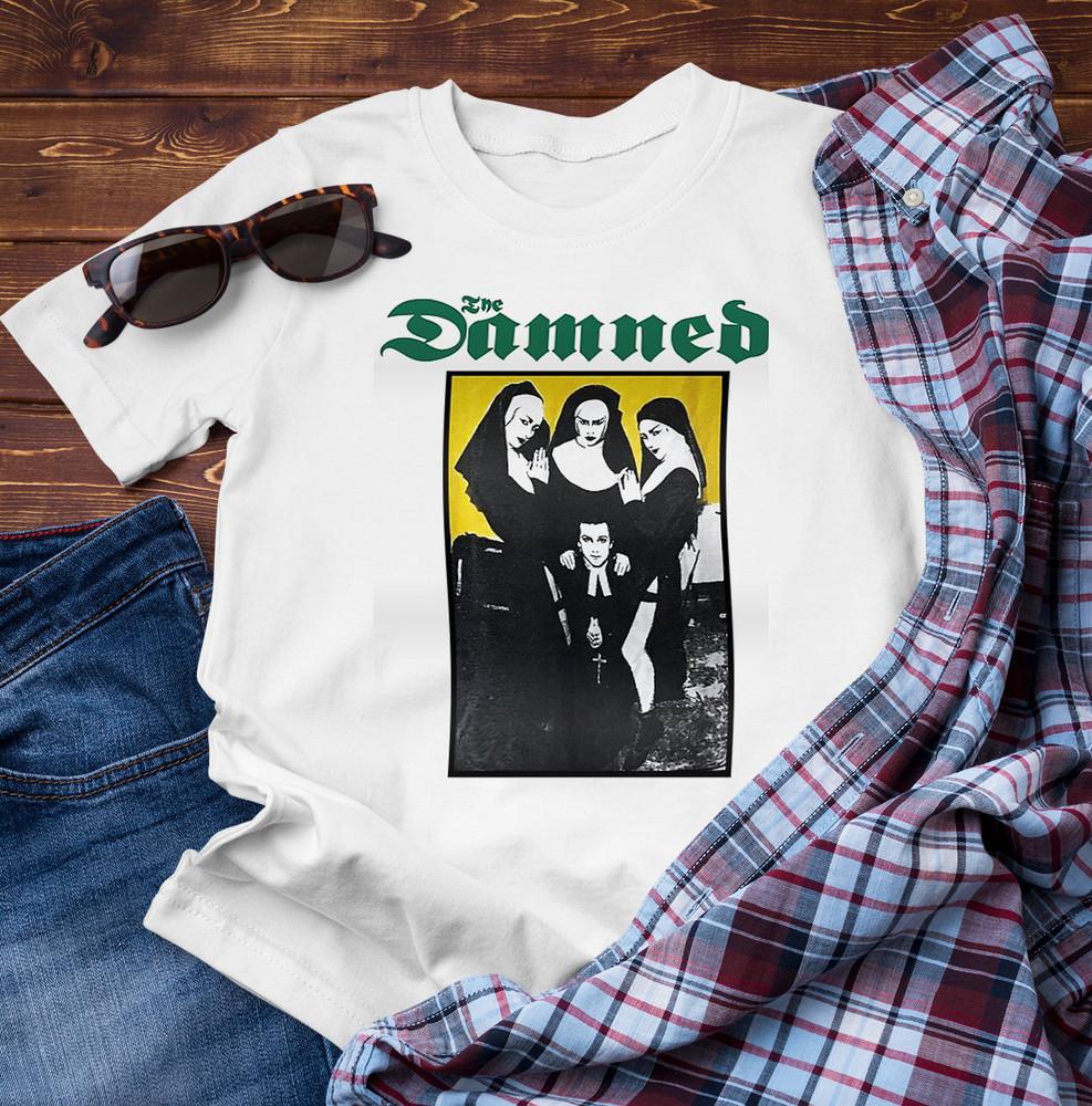 The Damned Band member T-Shirt White Men Gift For Fans shirt Unisex T-Shirt