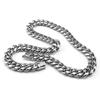 Metal Men's Necklace 5,6,8,10,12,14mm Cuban Necklace Trendy Stainless Steel Necklace  Party