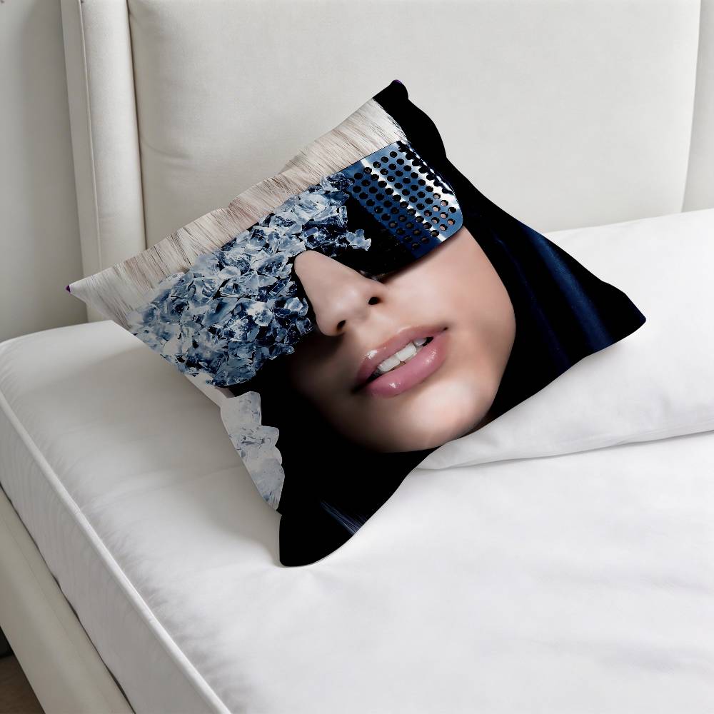 LLady GGaga RRunway Square Pillow Cover Decorative Throw Pillow Case for Sofa Couch Bed Home Car Living Room Decoration