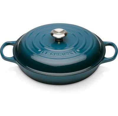 Сковорода чугунная Le Creuset gourmet 26 см 2,2 л глубокая teal (21180266422430)