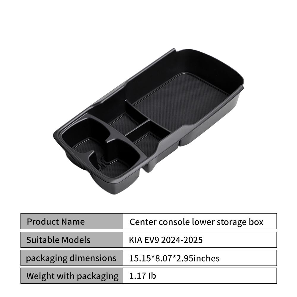 Cup Mat Central Control Armrest Silicone LHD/RHD Wireless Charger Mat For KIA EV6/EV9 2024-2025 Rear Screen Storage Box