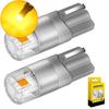 AUXITO 2 шт. Светодиодные лампы габаритного света T10 175 W5W 2825 168 194 Ярко-желтые Янтарные