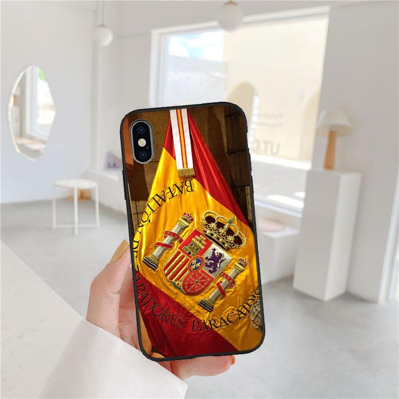 PP57 Spain Flag Soft Shell Phone Case for Redmi Note 8 9 Pro Max 9S 9T 9C NFC 8T 8A 10A A4