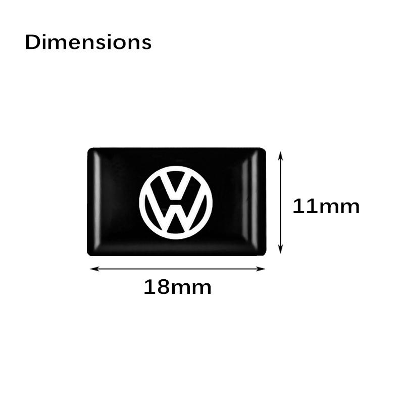 Для VW Volkswagen Jetta MK5 Golf 10 шт. Наклейка-значок 3D из эпоксидной смолы для интерьера автомобиля Для Volkswagen Beetle Bora Touran Tiguan Passat