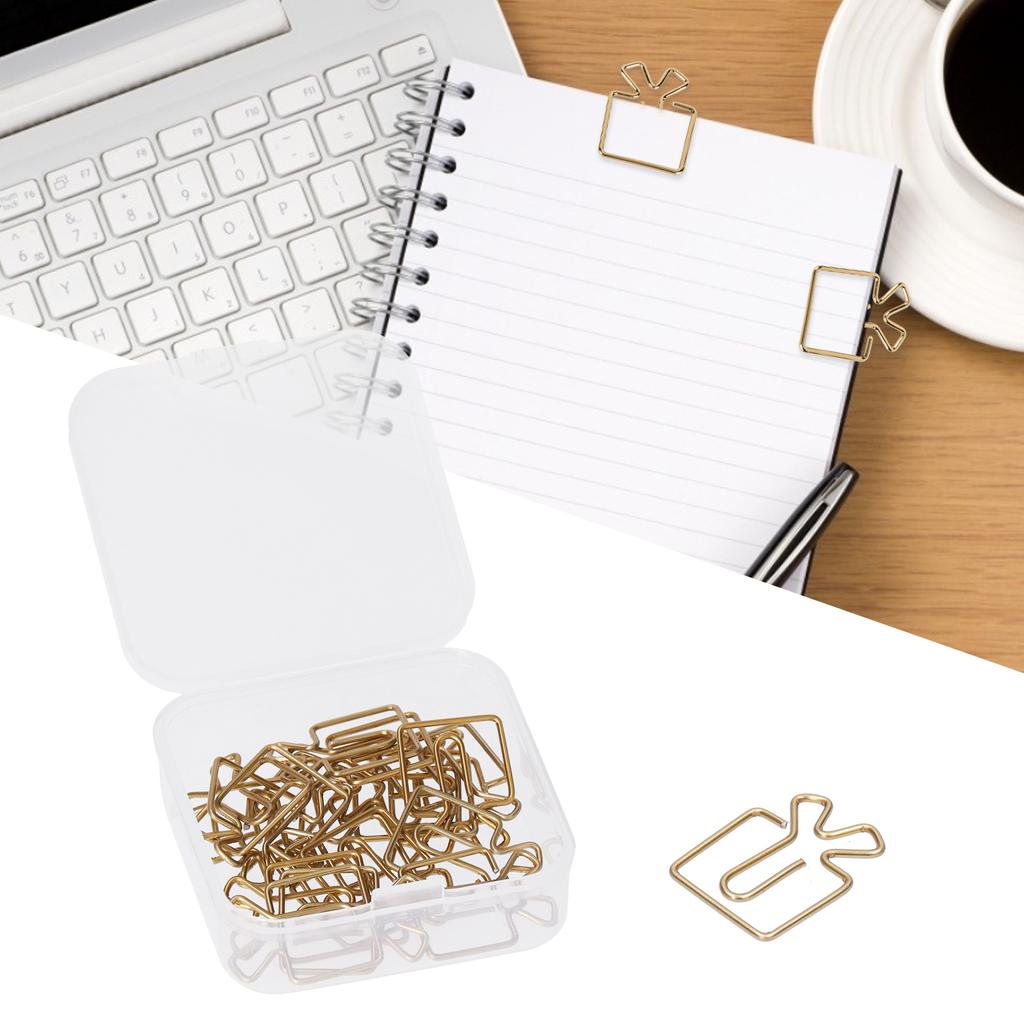 Скрепки Железные Антикоррозийное Покрытие Прочные Невыцветающие Легкие Портативные Красивые Pra