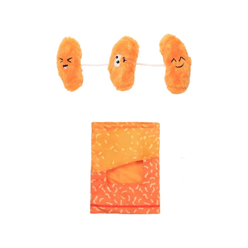 Cute Snack Shape Plush Dog Toy, Interactive Food Bag Design With Hidden Treats Inside, Soft -Resistant Toy For Small And Medium Pet