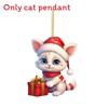 Cat Christmas Car Decor Acrylic Plane Hanging Ornament For Holiday Travel