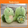 Delightful Turtle Plush Bag Charm Keychain Stuffed Animal In Green Vibrant