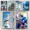 Горячее Аниме D-Dramatical Murder Мультяшный Постер Липкая Настенная Арт-Печать Водонепроницаемый Домашний Гостиная Спальня Эстетичный Декор