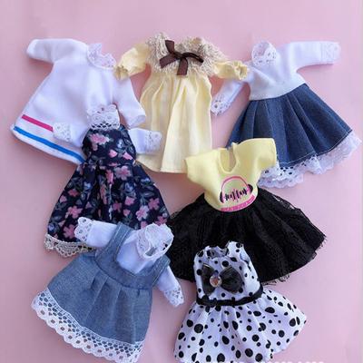 1 шт. 16 см Одежда для кукол BJD Высококачественная одежда для переодевания Модная одежда для кукол Костюм с юбкой Лучшие подарки для детей Игрушки для девочек Сделай сам