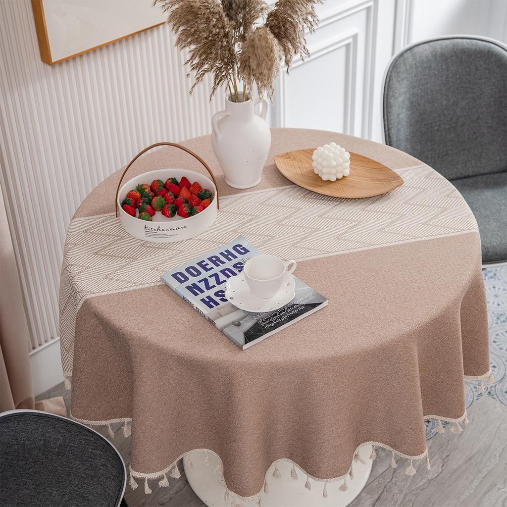 Скатерть Стиль Японский Хлопок и Лен Маленький Свежий Литературный Круглый Стол Кофейный Столик Обеденный Стол Ткань Прямоугольник
