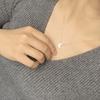 [S] Small Crescent Moon Fashion Necklace_Ih