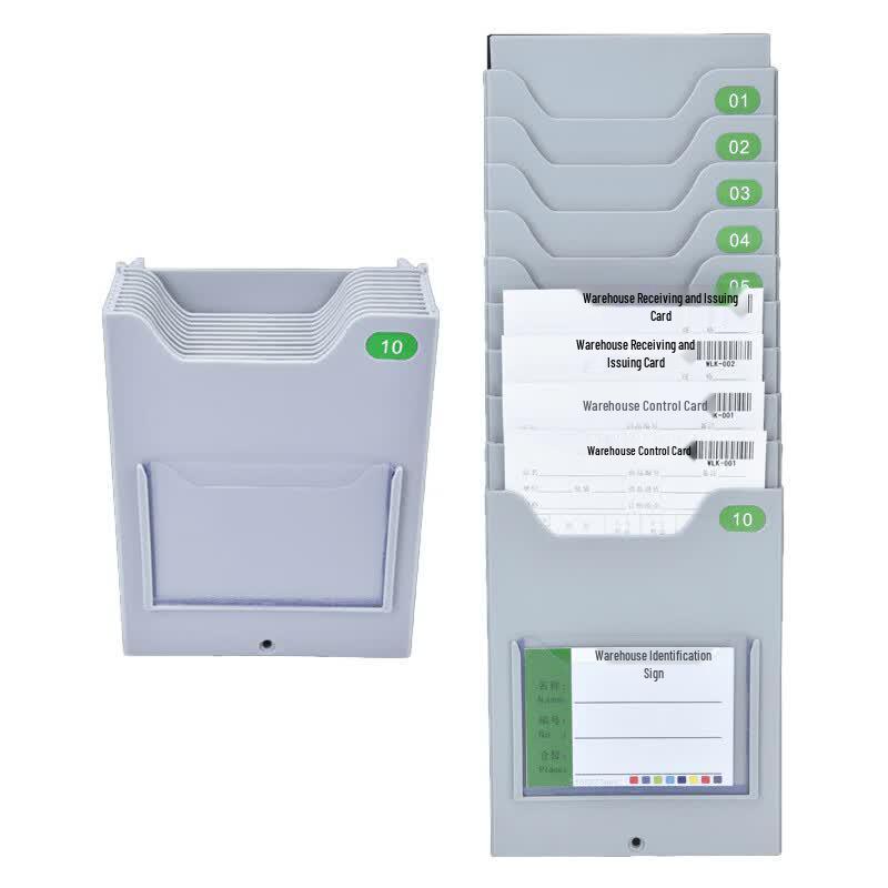 Warehouse Material Card Rack