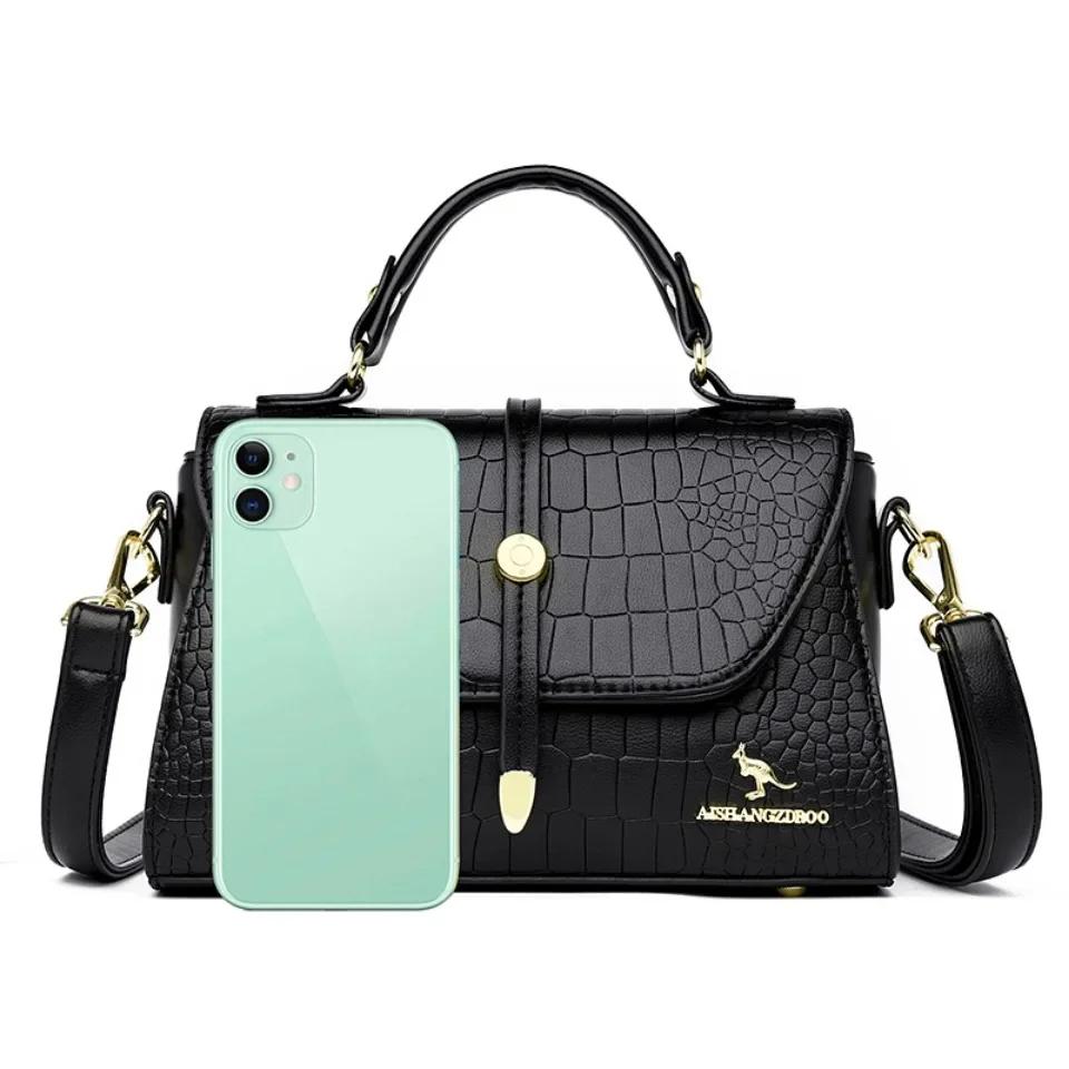 Премиальные кожаные сумки через плечо для женщин Женские сумки-мессенджеры через плечо Роскошные дизайнерские сумки и кошельки