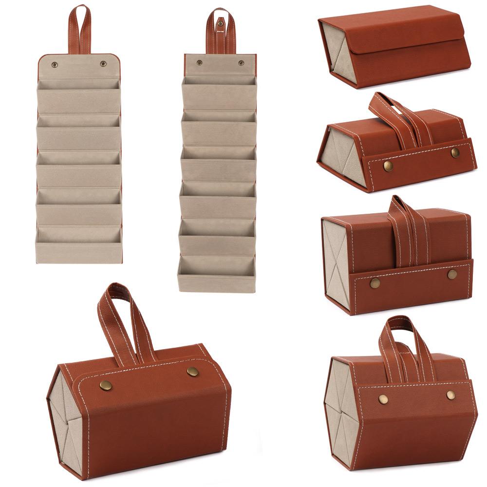 PU Leather Portable Travel Glasses Organizer Storage Box Sunglasses Case Eyeglasses Holder