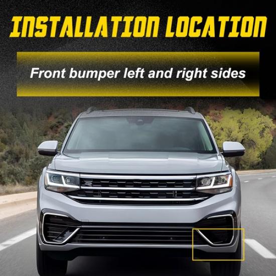 2PCS Front Bracket Bumper Support For - Driver&Passenger VW Atlas Side