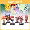 Character Pvc 6pcs Toy Model Desktop Decoration Child Gift Christmas