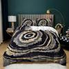 Home Textile Marble Texture Three-Piece Gradual Change Quilt Cover Digital Printing Bedding