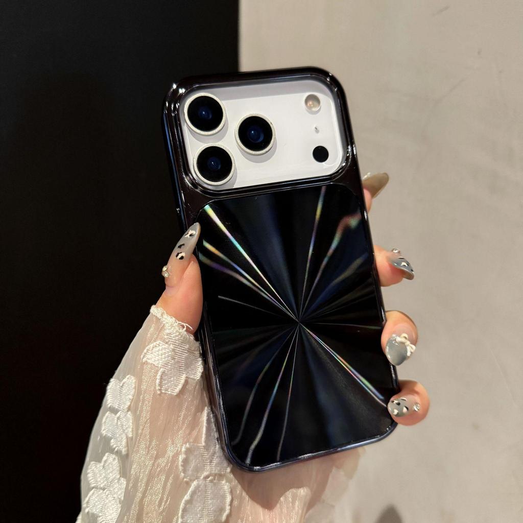 Гальванизированный чехол с текстурой CD «Аврора» для Apple iPhone 15 Pro Max, защищающий от падений