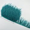 1meters High Quality Ostrich Feathers On Tape Ribbon Fringe Trim 8 -10cm Diy Sewing Trimmings Flecos White Feather Dress Clothes 