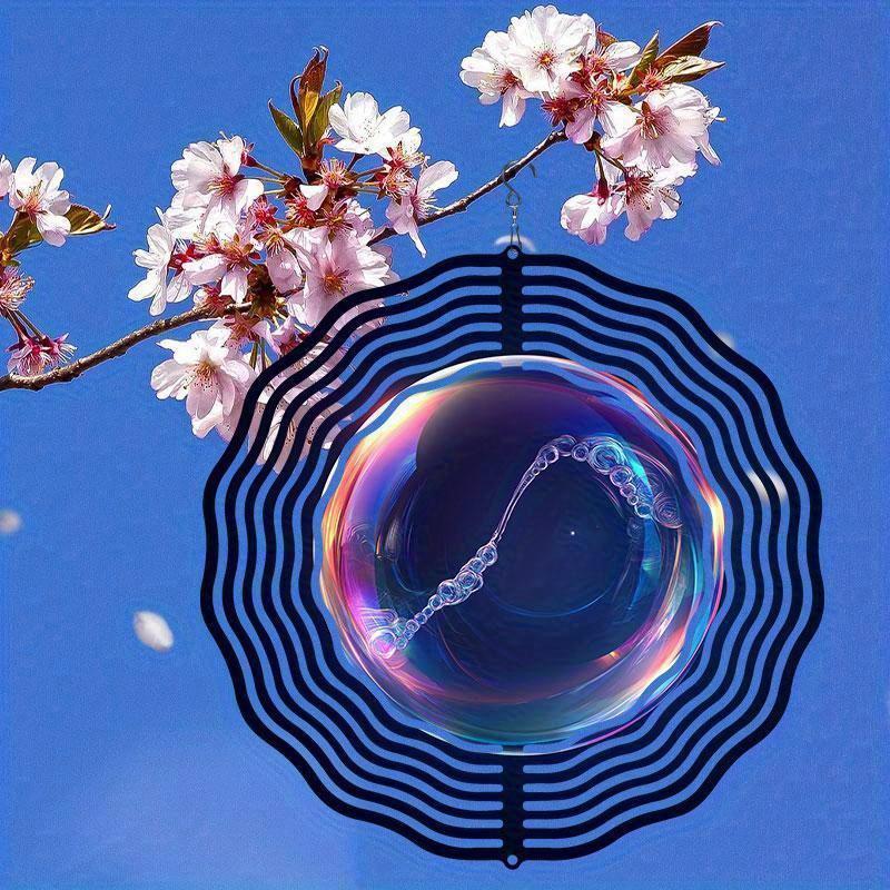 10-дюймовый подвесной ветряной спиннер с крючком на 360 градусов для декора балкона и сада, весенне-летнее уличное украшение