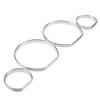 4Pcs Dashboard Bezel Rings Trim For BMW E46 1998-2002 2003 2004 2005 2006 2007