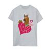 Scooby Doo Womens/Ladies Love Heart Boyfriend T-Shirt