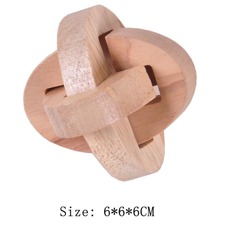 Деревянный замок Kong Ming Lu Ban Lock IQ головоломка Inteligencia Rompecabezas 3D De Madera Монтессори развивающие игрушки