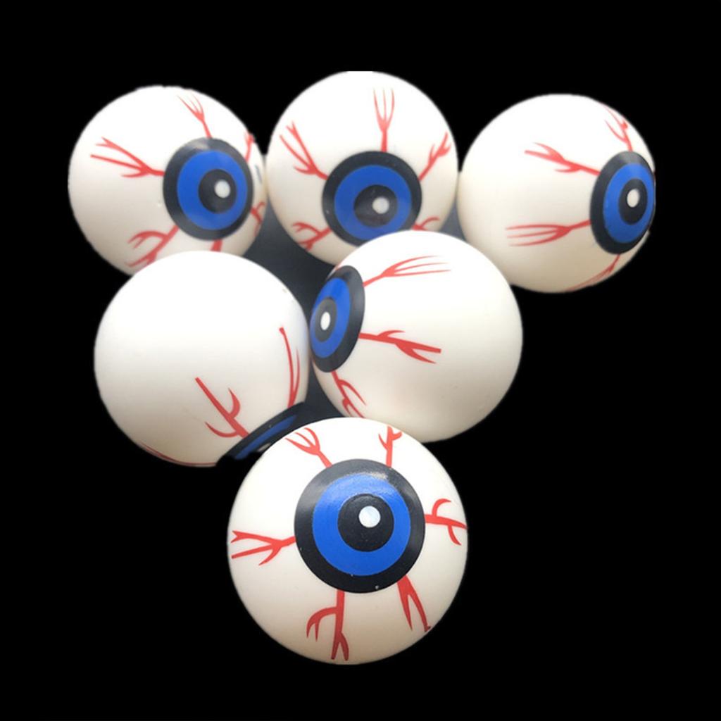 3pcs Hollow Eyeball Decoration Props Horror Toy Bouncing Eyeball Simulation Eyeball Eyes