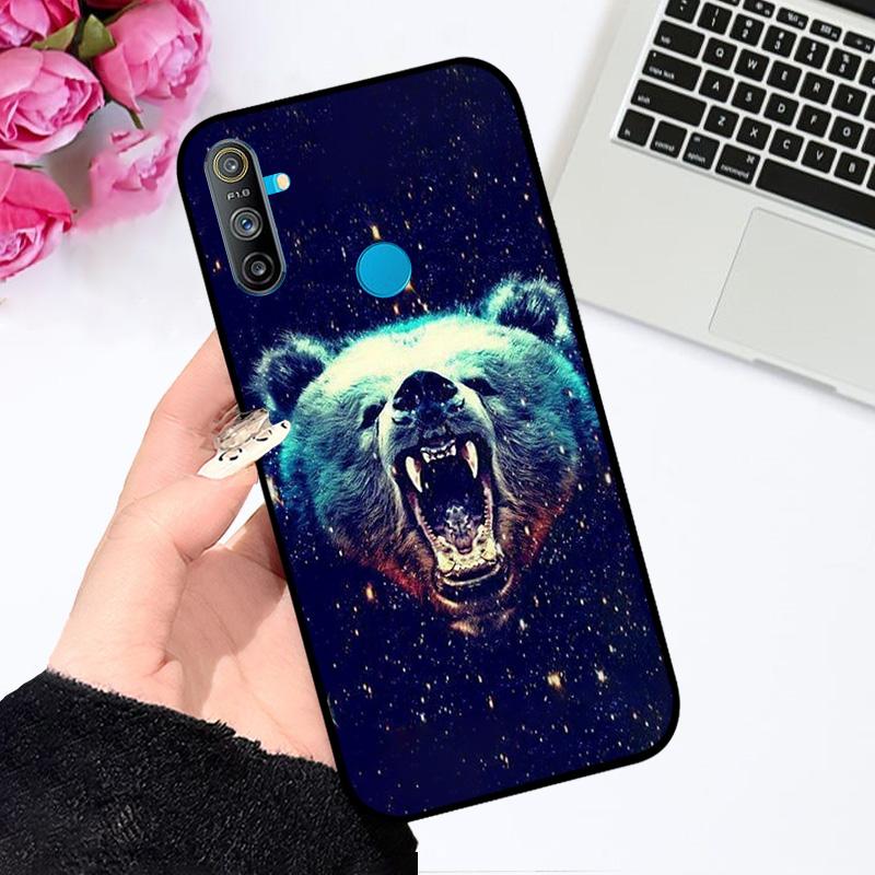 Чехол для Realme C3 RMX2021 RMX2020 Роскошный Цветной Расписной Чехол для Телефона Для Oppo Realme C3 4G Мягкий Силиконовый ТПУ Защитный Fundas