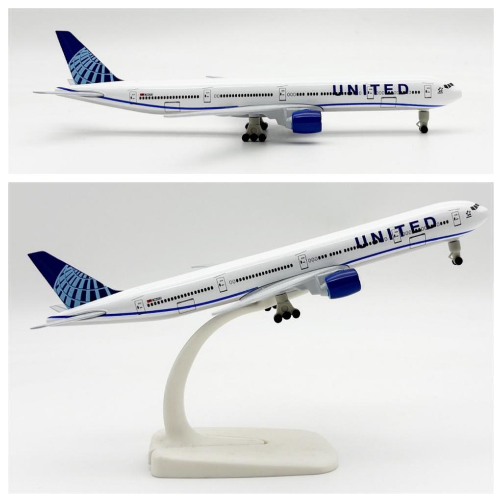 20СМ Игрушечные Самолеты 777 B777 United Airlines Металлический Сплав Модель Самолета Самолет С Шасси Для Детей Реплика Коллекционная