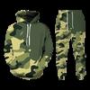 Новый осенний камуфляжный комплект с капюшоном/брюками/костюмом для мужчин, повседневный свитер с капюшоном, толстовка, спортивный костюм из 2 предметов, мужская одежда, костюм